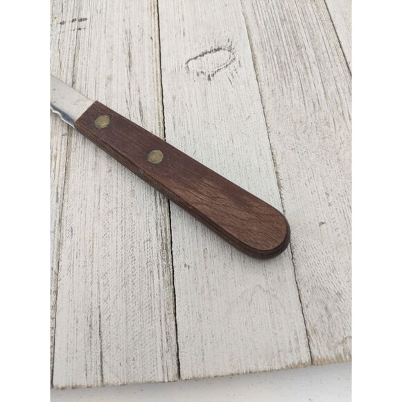 Robinson Knife Co 8” Carving Utility Knife #3 Serrated Wood Handle 12 1/2" Total - Picture 2 of 8